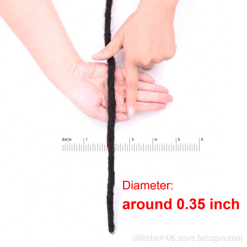 Wholesale 20inch Brown 10Strands/Pack Hip-Hop Style Women Men's Dread Reggae Handmade locks Synthetic Dreadlocks Hair Extensions